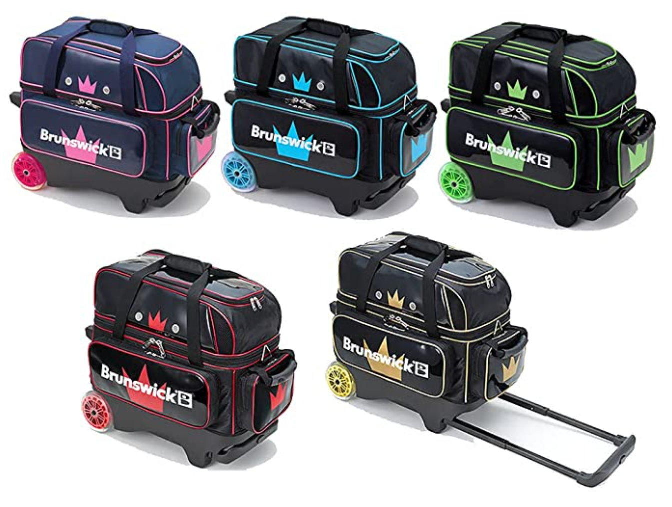 Brunswick ボーリング キャリーケース　3way 2個収納 エナメル Brunswick ボーリング キャリーケース 3way 2個収納 エナメル